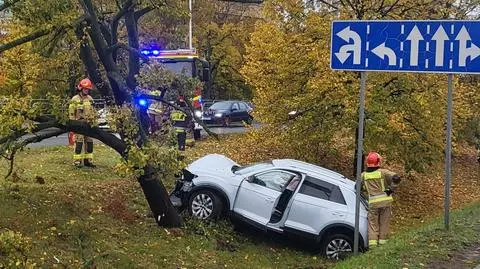 Po wypadku był utrudniony dojazd na lotnisko 