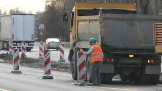 Prace na Wisłostradzie