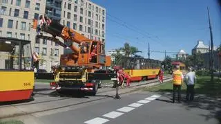 Na Stawki wykoleił się tramwaj