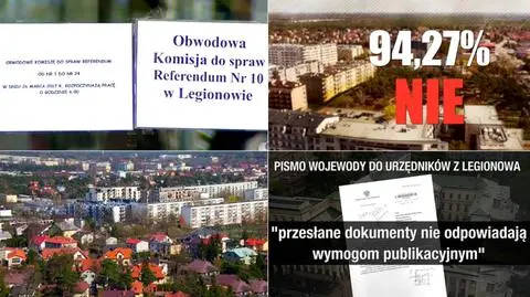 Wojewoda nie chce opublikować wyników referendum w Legionowie