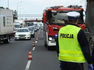 Zderzenie czterech pojazdów w Sękocinie Starym