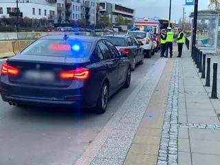 Potrącenie chłopca przez autobus 