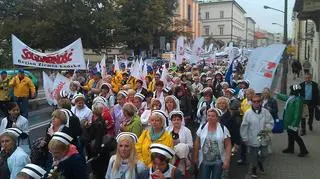 Manifestacja na Miodowej