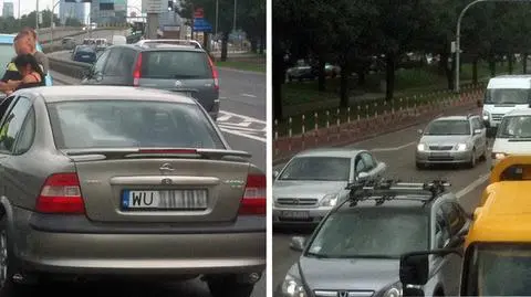 Karambol w Jerozolimskich na 6 aut i motocyklistę