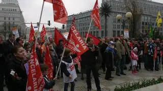 Manifestacja środowisk anarchistycznych