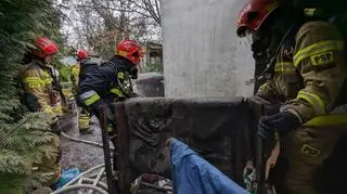 Pożar domu w Sochaczewie