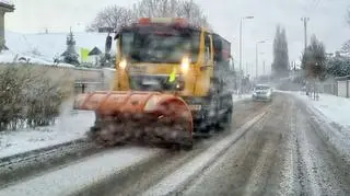 Opady śniegu w Warszawie