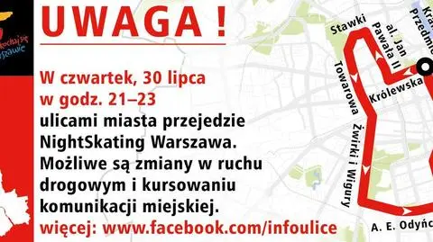 W czwartek rolkarze, w piątek rowerzyści. Będą utrudnienia