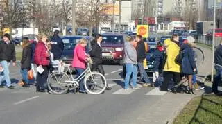 Protest na Umińskiego 