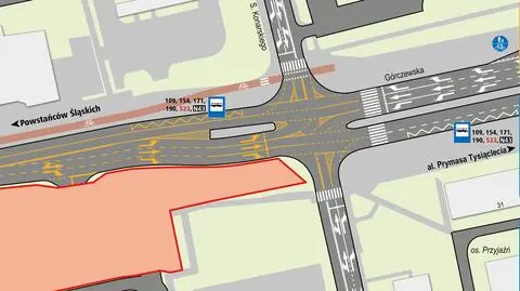 Ważne skrzyżowanie na Bemowie bez tramwajów
