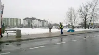 Ślisko jest także na chodnikach