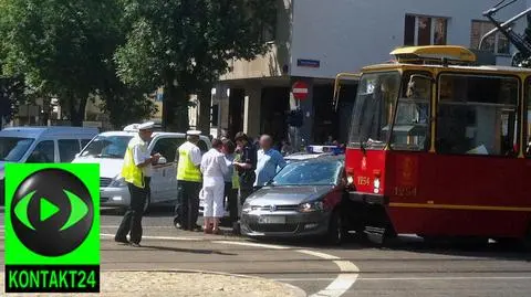 Zderzenie z tramwajem na Marszałkowskiej