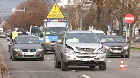 Dwie osoby ranne w wypadku na Puławskiej 