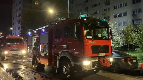 Pożar mieszkania na Słodowcu, nie żyje mężczyzna