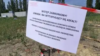 Spod ziemi wytapia się asfalt