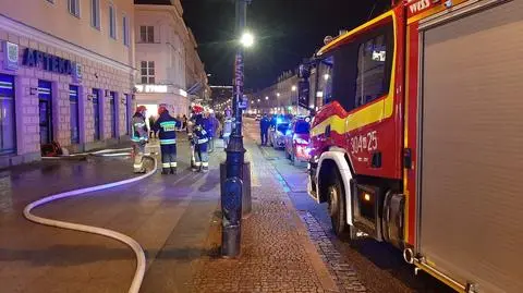Pożar apteki w Śródmieściu 