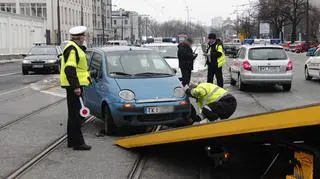 Zablokowane tramwaje na Grochowskiej