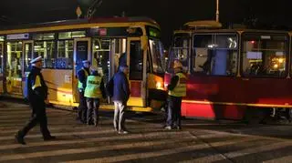 Zderzenie tramwajów na Bankowym