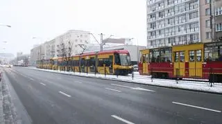 Kolizja tramwajów przy ulicy Odyńca