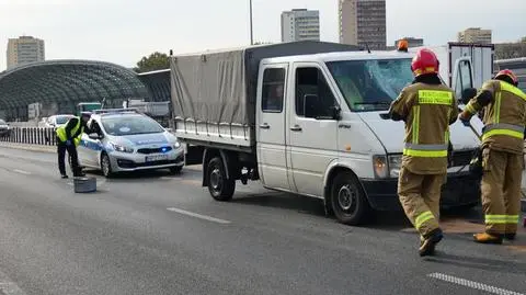 Pijany kierowca wjechał w bariery na trasie S8