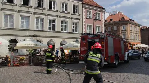 Pożar w kamienicy na Nowym Mieście