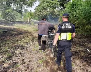 Pożar dawnej jednostki wojskowej 