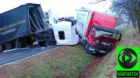 Wypadek tirów na krajowej "dwójce". Jedna osoba nie żyje