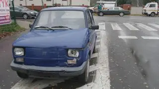 Zderzenie malucha z jaguarem