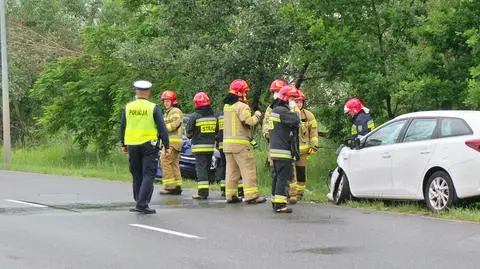 Zderzenie na Kadetów. Ranne dwie osoby