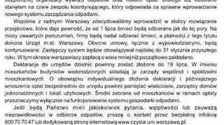 List do mieszkańców