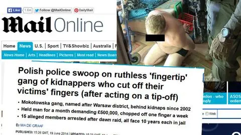 Brytyjski tabloid pisze o gangu obcinaczy palców