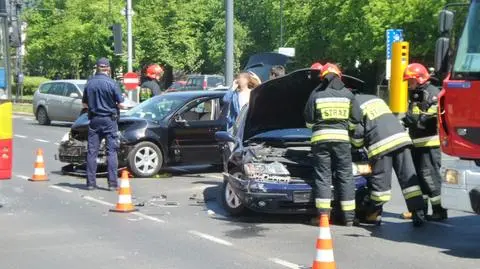 Groźna kolizja w alei Niepodległości