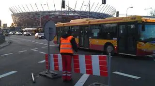 Policja zamknęła okolice stadionu