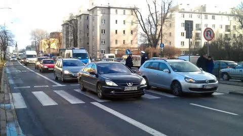 Potrącenie na Wawelskiej