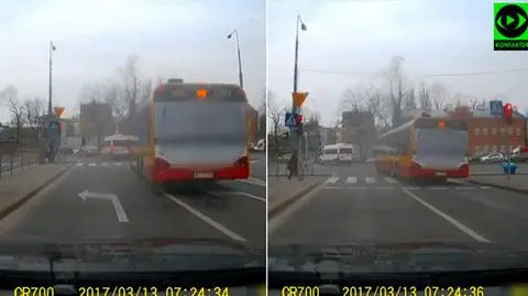 Znów autobus na czerwonym. "Chwilę wcześniej wsiadł do niego mój syn"