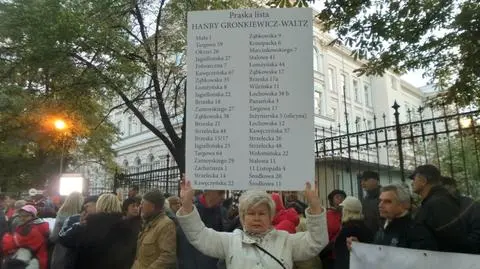 "Hanka, oddaj kamienicę". Protest przy Noakowskiego 16