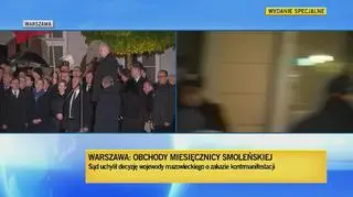 Przemówienie Jarosława Kaczyńskiego przed pałacem