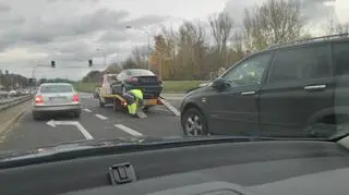 Kolizja na Wale Miedzeszyńskim