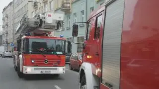 Pożar w budynku przy ul. Solec