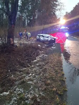 Wypadek w miejscowości Rusków