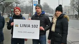 Aktywiści nie chcą zmian na linii 102