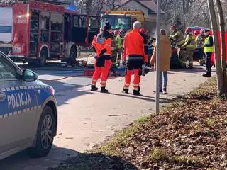 Wypadek w miejscowości Pęcice