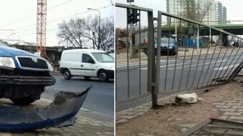 Wjechała w (nieczynny) przystanek tramwajowy