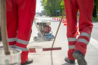 Przebudowa przejścia dla pieszych na Radiowej