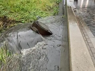 Zalana Trasa Toruńska  przy Łabiszyńskiej