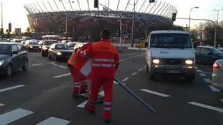 Policja zamknęła okolice stadionu