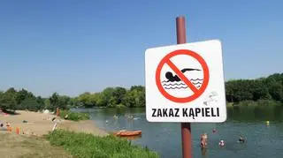 Zakaz kąpieli w Jeziorku Czerniakowskim