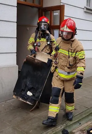 Pożar mieszkania przy placu Wilsona 