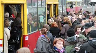 Tłok na placu Bankowym