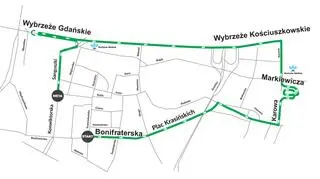 Trasa biegu na 5 kilometrów